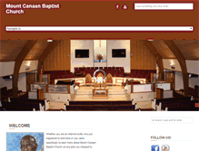 Tablet Screenshot of mountcanaan.com